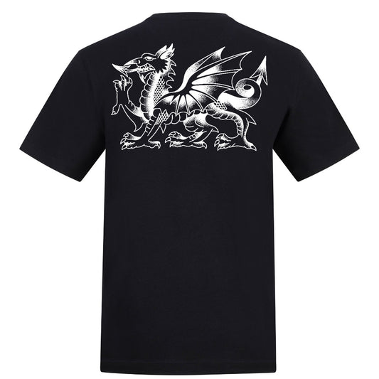 Draig Fiend Clwb | Black | Rizzer 150gsm Regular Fit T-Shirt - Wrong Crowd Artist merch