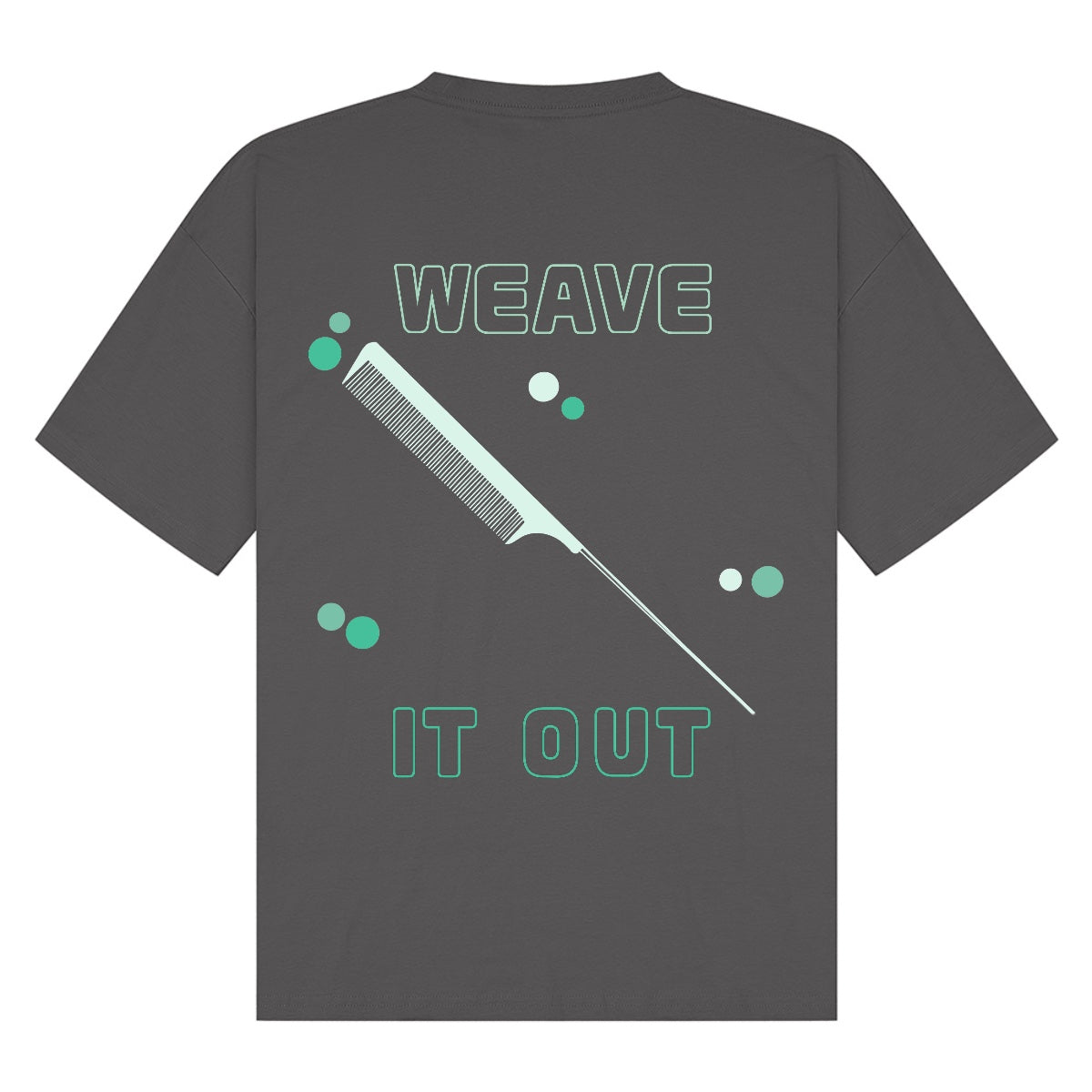 Weave It Out Tee | Charcoal | Breezer 180gsm Oversized T-Shirt