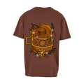 Sleepy Squirrel T-Shirt | Chocolate Brown | Dunker 240gsm Oversized T-Shirt