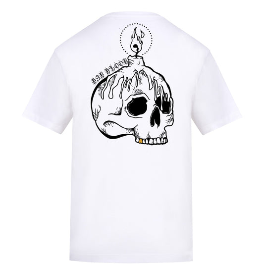 Candle tee | White | Rizzer 150gsm Regular Fit T-Shirt