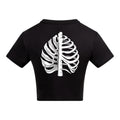 Growing Pains | Black | Vixen Recycled Womens 240gsm Cropped Tee