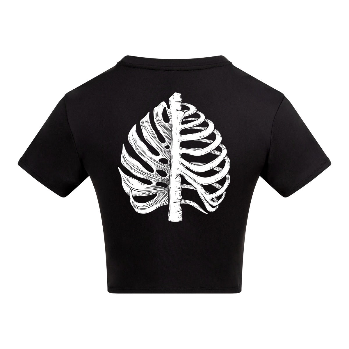 Growing Pains | Black | Vixen Recycled Womens 240gsm Cropped Tee