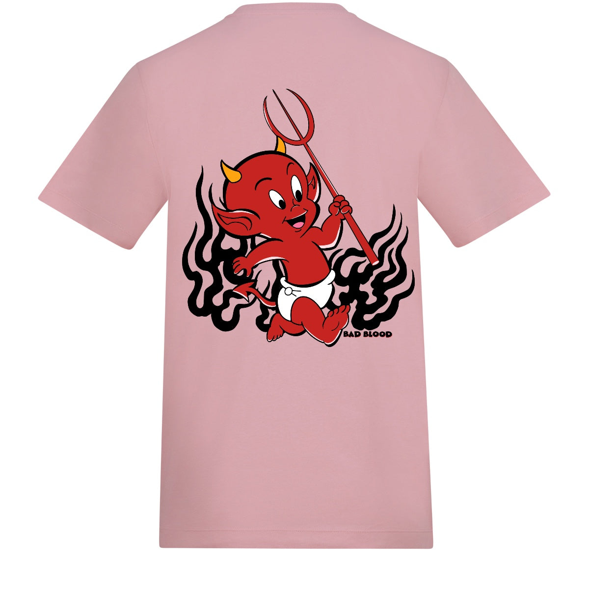 Devil boi regular tee | Baby Pink | Duzzer 180gsm Regular Fit T-Shirt