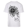 Bio-boquet and heart Trad tshirt | White | Oversized T-Shirt