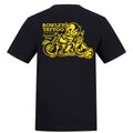 Yellow Speed Demon Tee | Black | Duzzer 180gsm Regular Fit T-Shirt - Wrong Crowd Artist merch