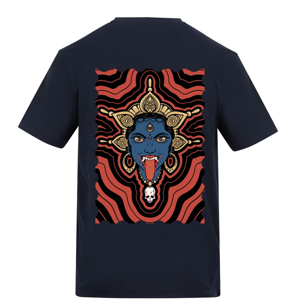 Kali Tshirt | French Navy | Rizzer 150gsm Regular Fit T-Shirt - Wrong Crowd Artist merch