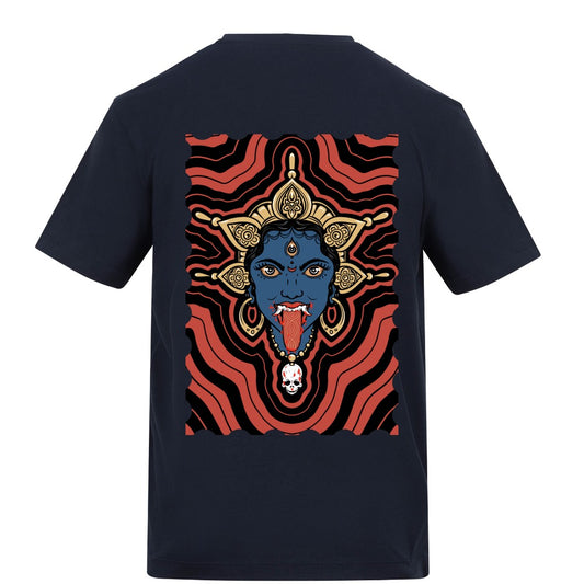 Kali Tshirt | French Navy | Rizzer 150gsm Regular Fit T-Shirt - Wrong Crowd Artist merch