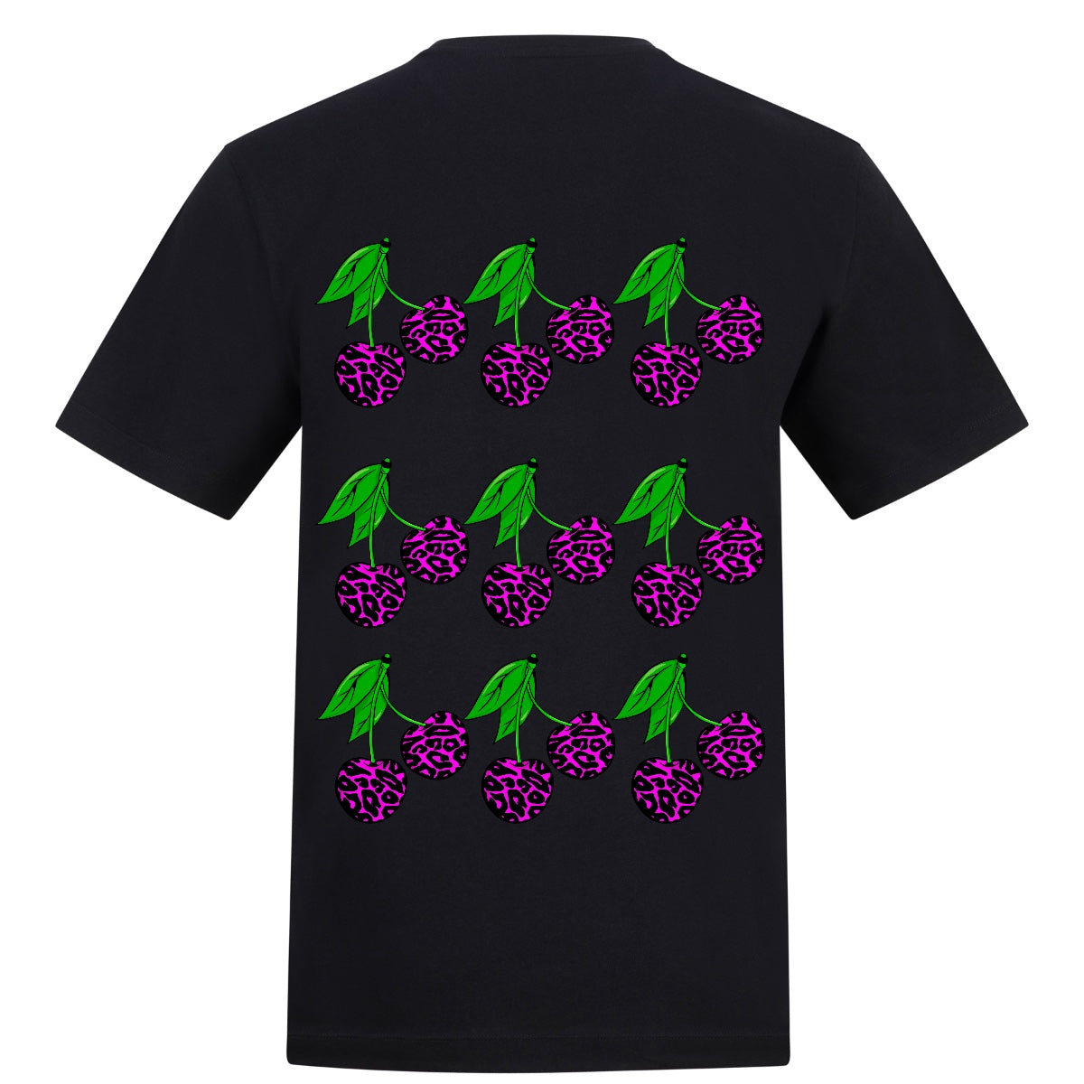 Wild Cherry | Black | Rizzer 150gsm Regular Fit T-Shirt