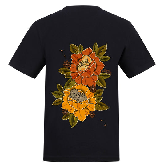 Sleepy Bunny T-Shirt | Black | Duzzer 180gsm Regular Fit T-Shirt