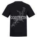 GODTEETH logos | Black | Rizzer 150gsm Regular Fit T-Shirt - Wrong Crowd Artist merch