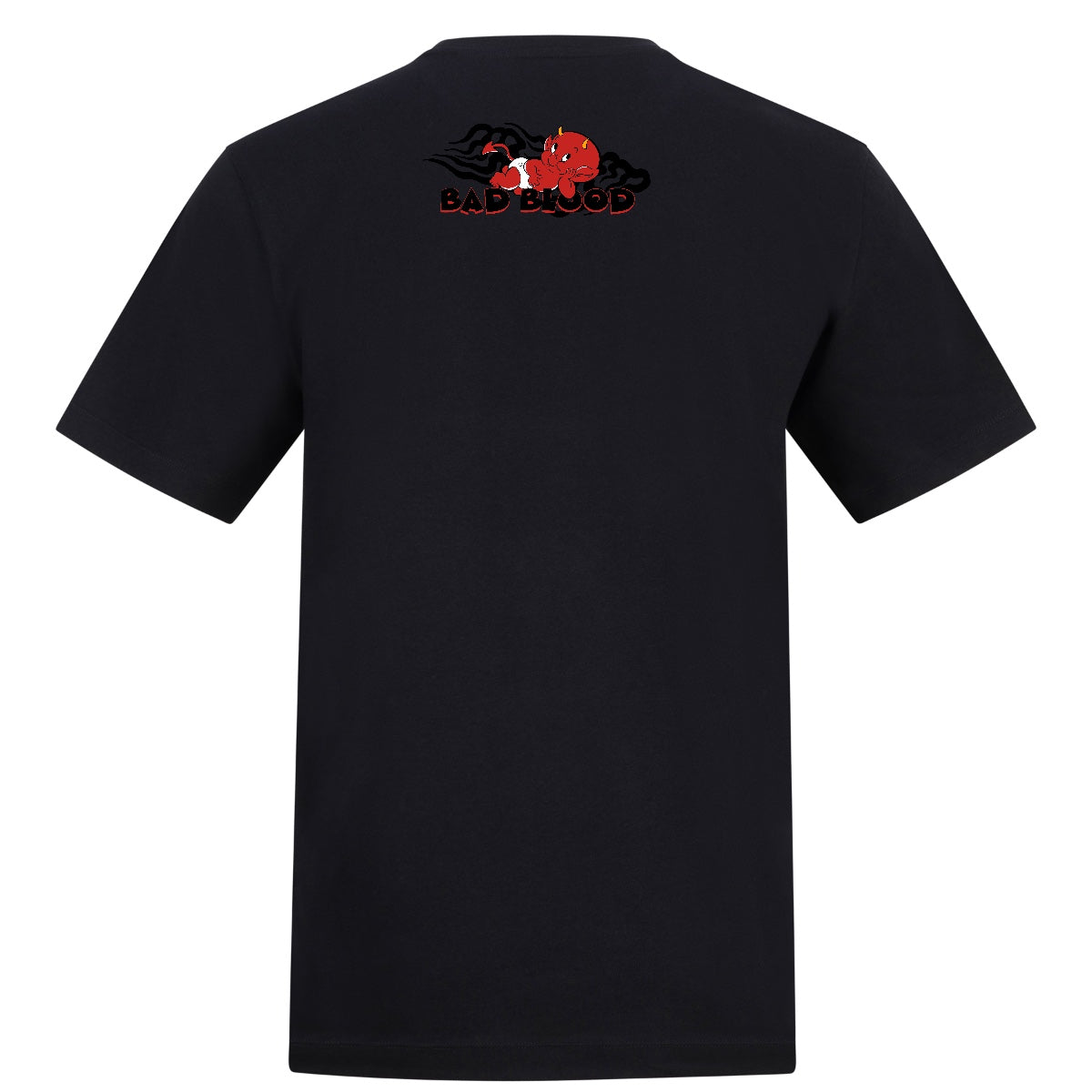 Devil boi big print regular fit tee | Black | Duzzer 180gsm Regular Fit T-Shirt