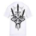 Moth x Knives | White | Duzzer 180gsm Regular Fit T-Shirt