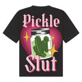Pickle Slut - Large back print | Black | Breezer 180gsm Oversized T-Shirt