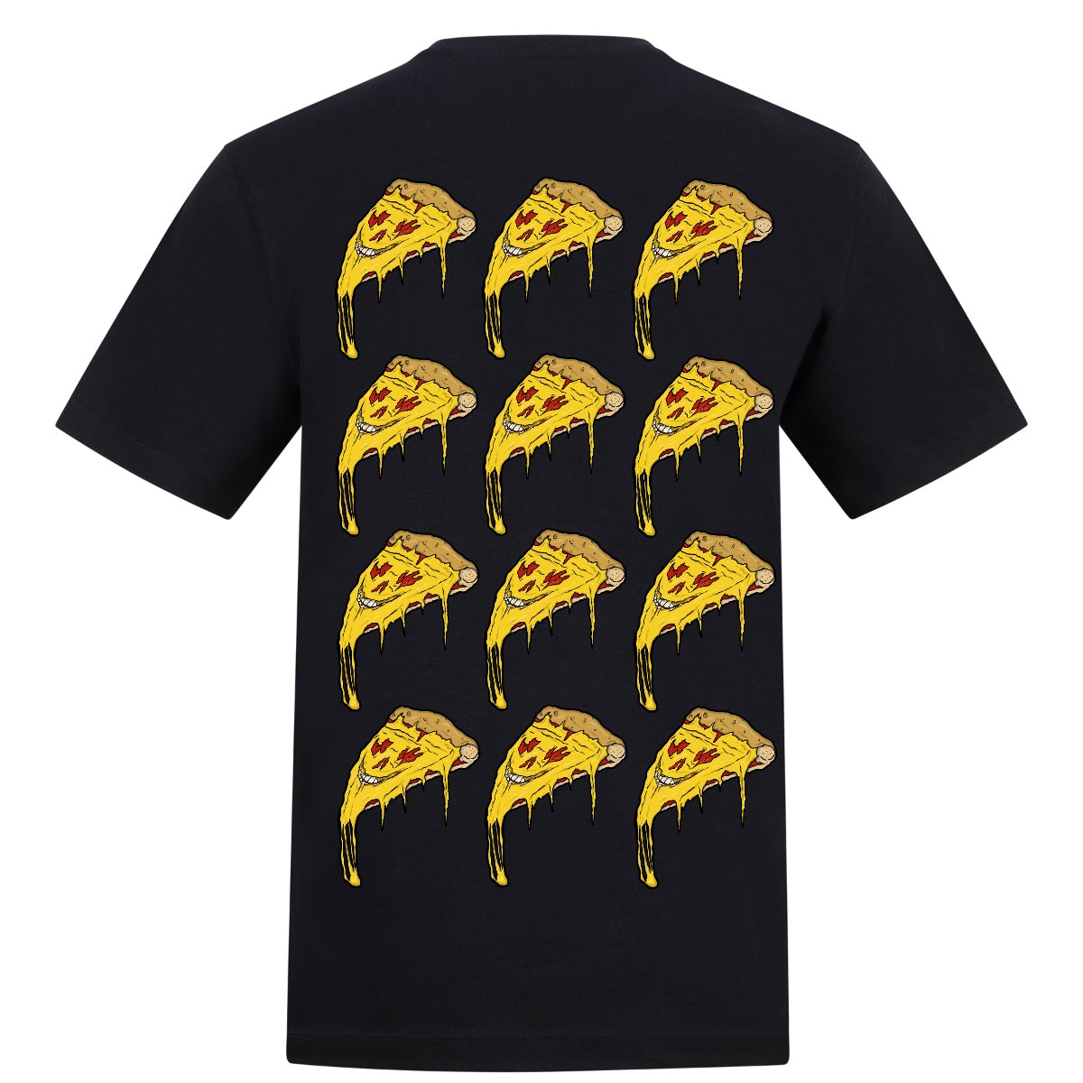 Death by Pizza | Black | Rizzer 150gsm Regular Fit T-Shirt