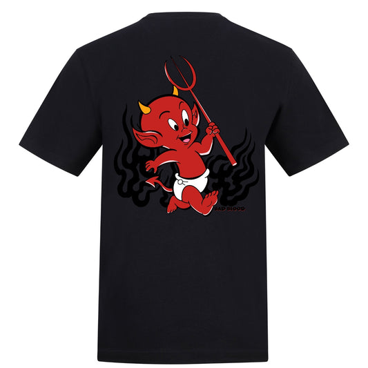 Devil boi regular tee | Black | Duzzer 180gsm Regular Fit T-Shirt