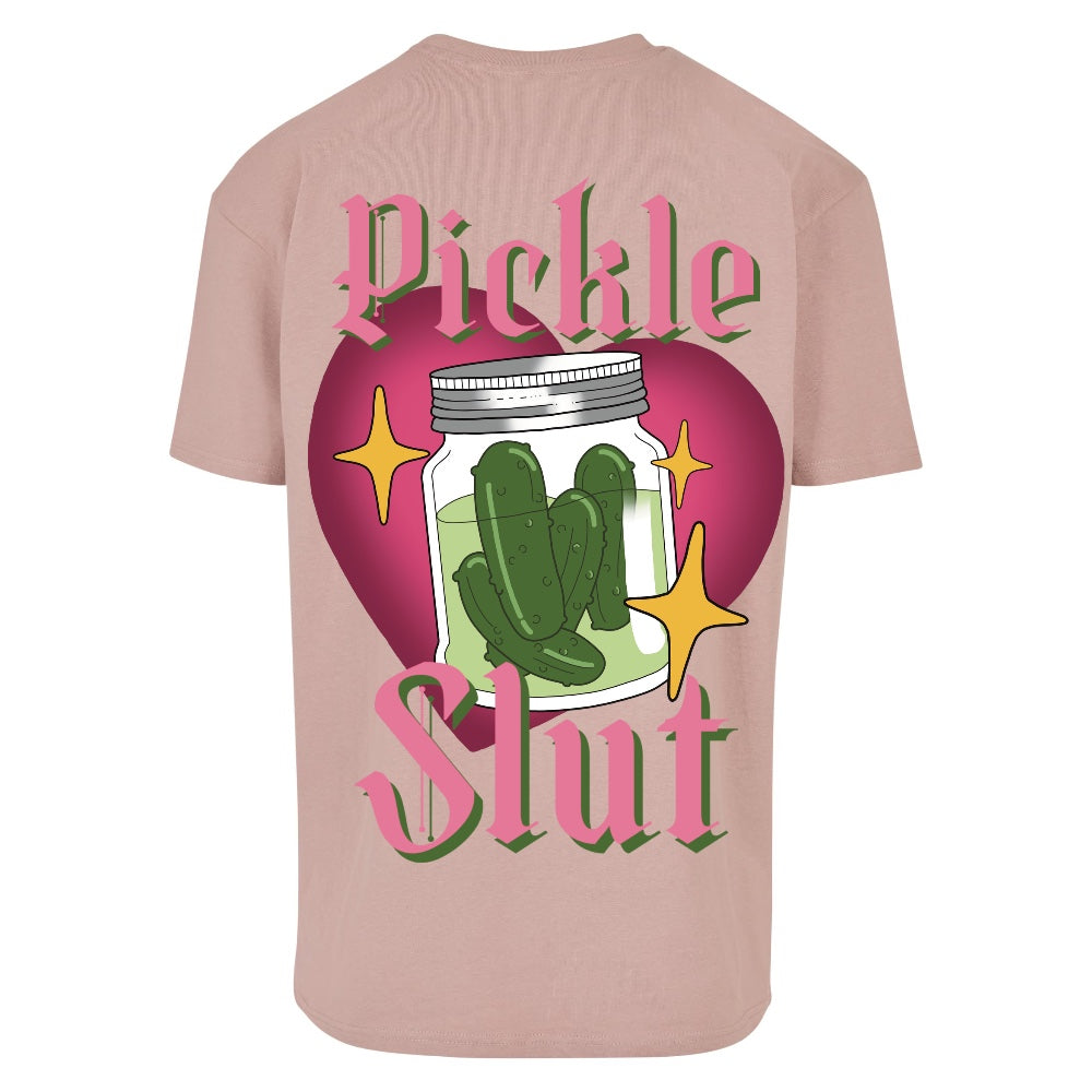 Pink pickle slut | Dusk Rose | Dunker 240gsm Oversized T-Shirt