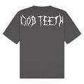 Oversized GODTEETH thorn tshirt | Charcoal | Breezer 180gsm Oversized T-Shirt - Wrong Crowd Artist merch