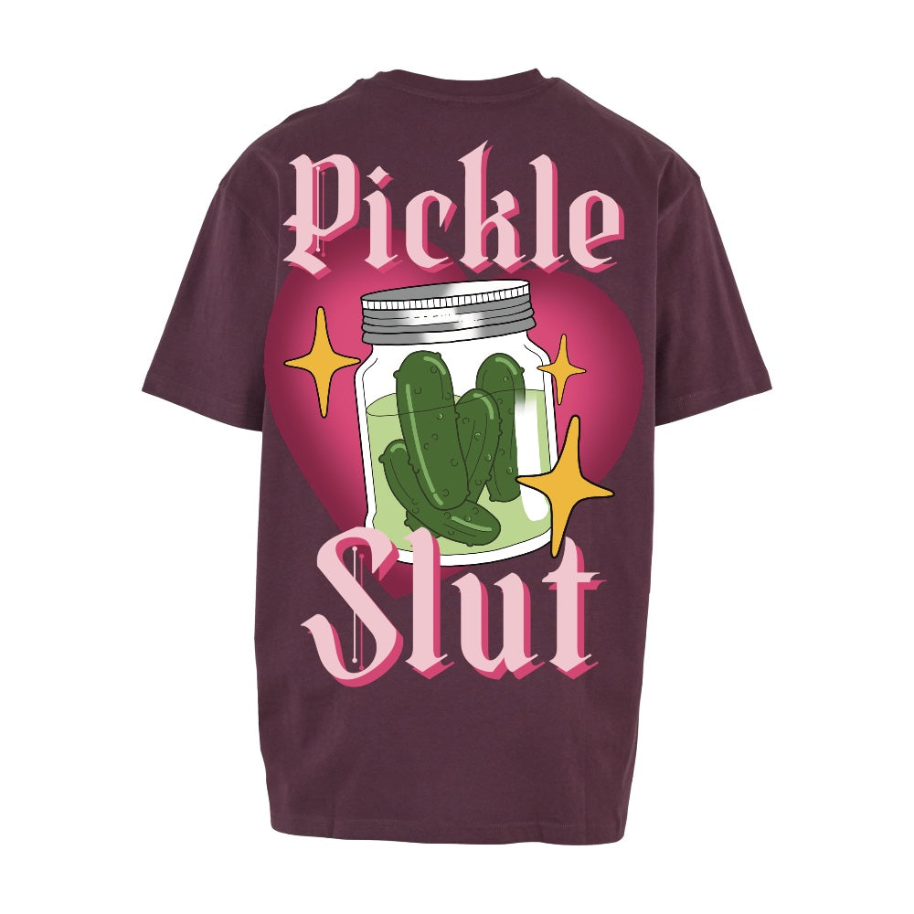 Pickle Slut | Plum | Dunker 240gsm Oversized T-Shirt