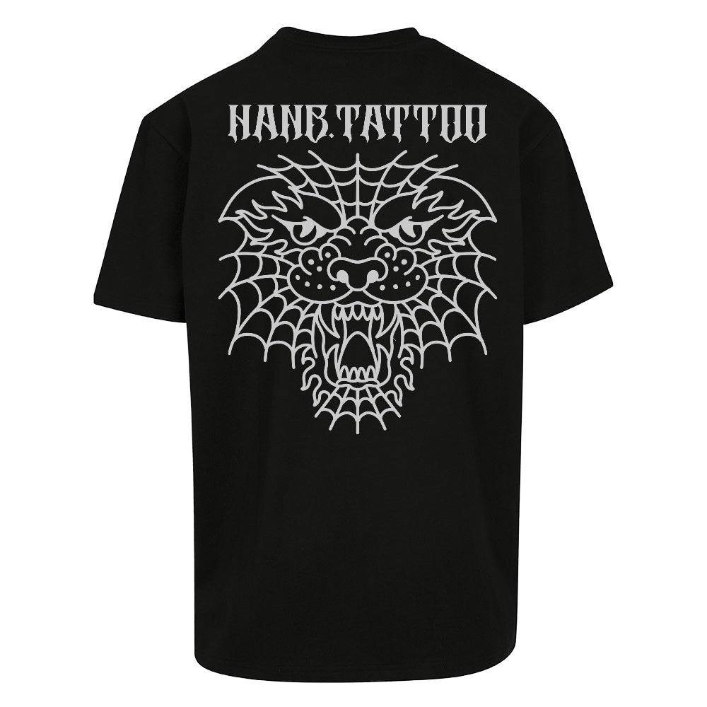 Spidey Tiger | Black | Oversized T-Shirt - Wrong Crowd Artist merch