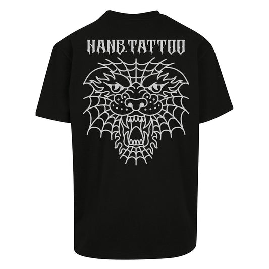 Spidey Tiger | Black | Oversized T-Shirt - Wrong Crowd Artist merch