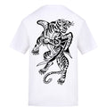 Tigers Black Tee | White | Duzzer 180gsm Regular Fit T-Shirt