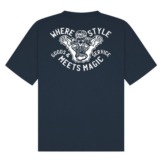 Where Style Meets Magic | Petrol Blue | Breezer 180gsm Oversized T-Shirt