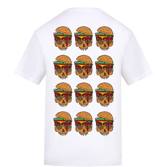 Snooze Burger | White | Rizzer 150gsm Regular Fit T-Shirt