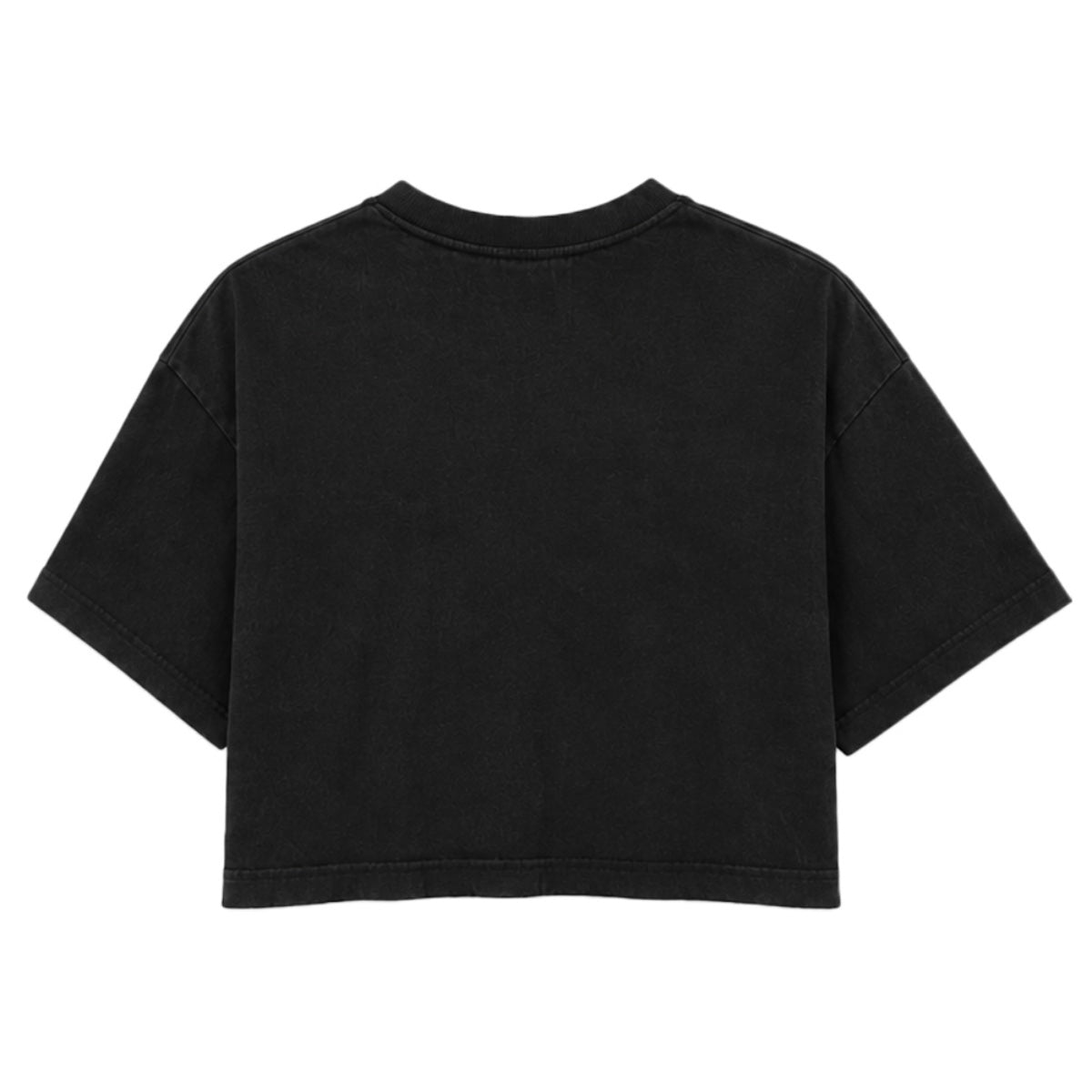 Love crop tee | Washed Black | Rogue Womens 220gsm Washed Cropped Tee