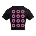 Donut mess with me | Black | Vixen Recycled Womens 240gsm Cropped Tee
