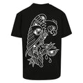 Eye bird | Black | Oversized T-Shirt - Wrong Crowd Artist merch