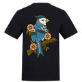 Floral Bird T-Shirt | Black | Duzzer 180gsm Regular Fit T-Shirt