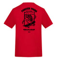 FOREVER YOUNG | Fire Red | Rizzer 150gsm Regular Fit T-Shirt - Wrong Crowd Artist merch