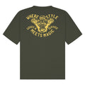 Where Style Meets Magic | Khaki Olive | Breezer 180gsm Oversized T-Shirt