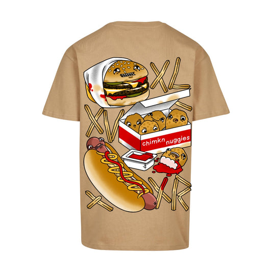 Junk Food/Friends | Union Beige | Dunker 240gsm Oversized T-Shirt