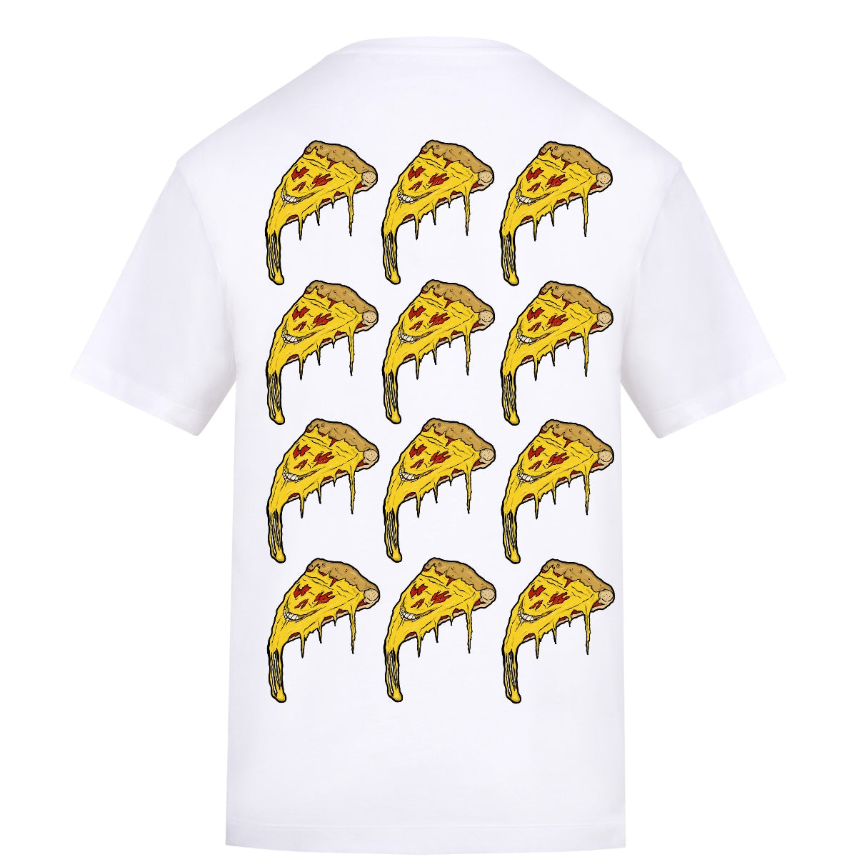 Death by Pizza | White | Rizzer 150gsm Regular Fit T-Shirt