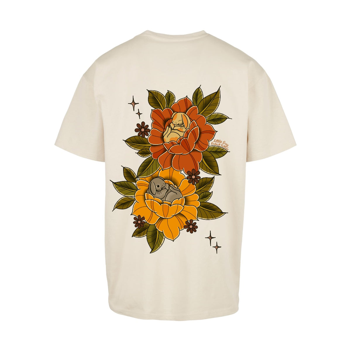 Sleepy Bunny T-Shirt | Sand | Oversized T-Shirt
