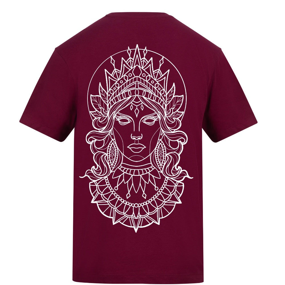 High Priestess | Burgundy | Rizzer 150gsm Regular Fit T-Shirt