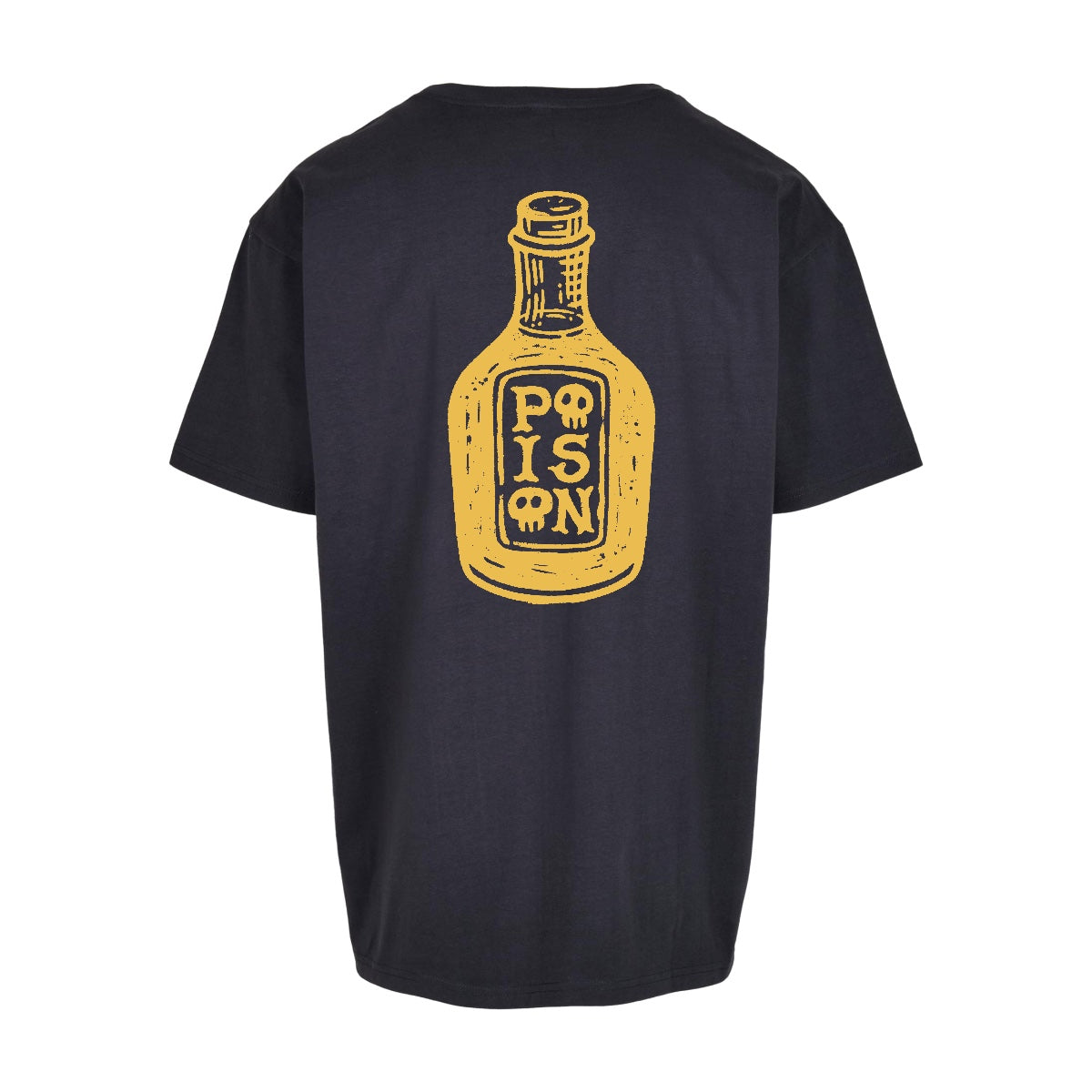 Poison Bottle - Navy | Navy | Dunker 240gsm Oversized T-Shirt