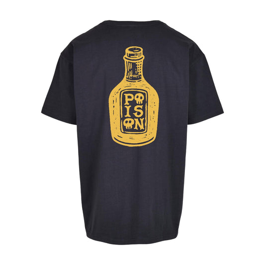 Poison Bottle - Navy | Navy | Dunker 240gsm Oversized T-Shirt