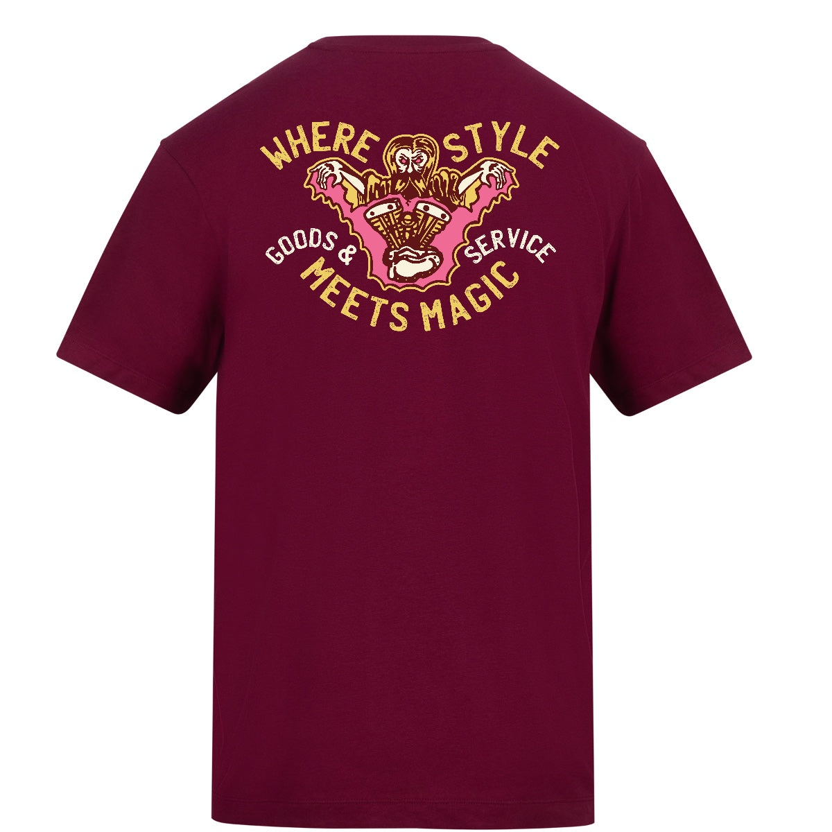 Where Style Meets Magic | Burgundy | Duzzer 180gsm Regular Fit T-Shirt