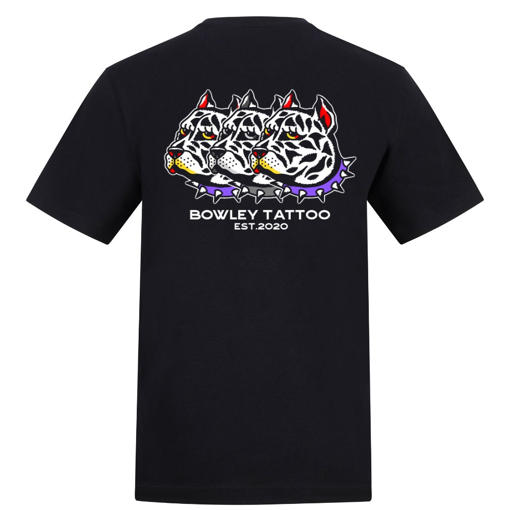 Big Dogs Tee | Black | Duzzer 180gsm Regular Fit T-Shirt - Wrong Crowd Artist merch