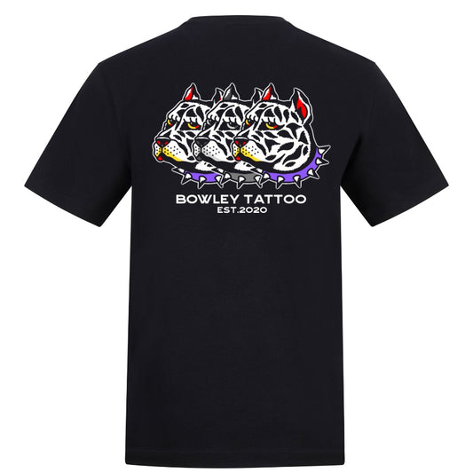 Big Dogs Tee | Black | Duzzer 180gsm Regular Fit T-Shirt - Wrong Crowd Artist merch