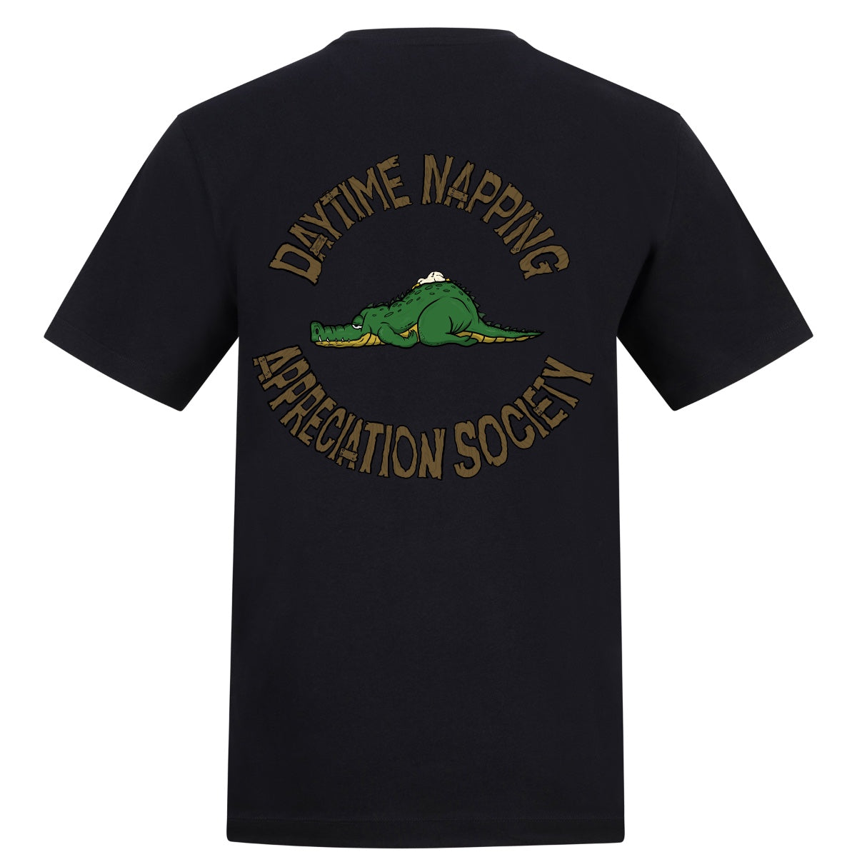 Snooze Crew Signature Croc | Black | Rizzer 150gsm Regular Fit T-Shirt