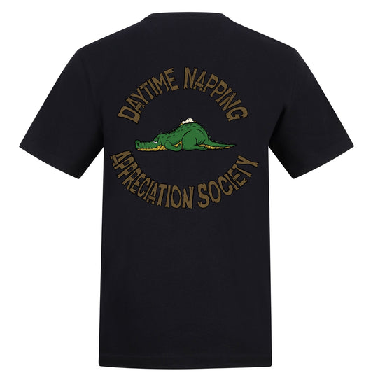 Snooze Crew Signature Croc | Black | Rizzer 150gsm Regular Fit T-Shirt