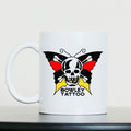 Skull Butterfly Mug | White | 15oz Mighty Mug - Wrong Crowd Artist merch