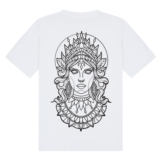 High Preistess oversize Tee | White | Breezer 180gsm Oversized T-Shirt