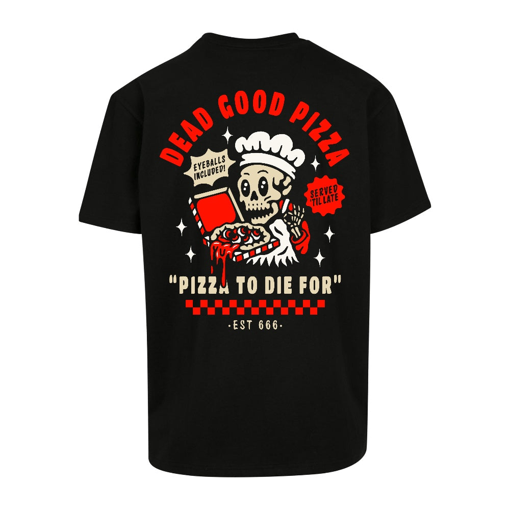 Dead Good Pizza | Black | Dunker 240gsm Oversized T-Shirt