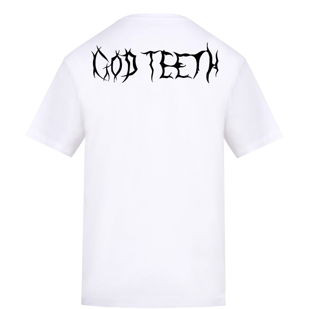 Heart front shirt | White | Rizzer 150gsm Regular Fit T-Shirt - Wrong Crowd Artist merch