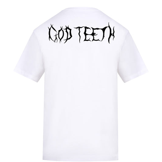 Heart front shirt | White | Rizzer 150gsm Regular Fit T-Shirt - Wrong Crowd Artist merch