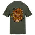 Sleepy Squirrel T-Shirt | Earthy Green | Duzzer 180gsm Regular Fit T-Shirt